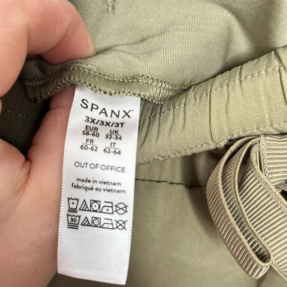 SPANX Out Of Office Cargo Joggers Pant Army Olive Green Sz 3X {3W27} - Picture 4 of 6